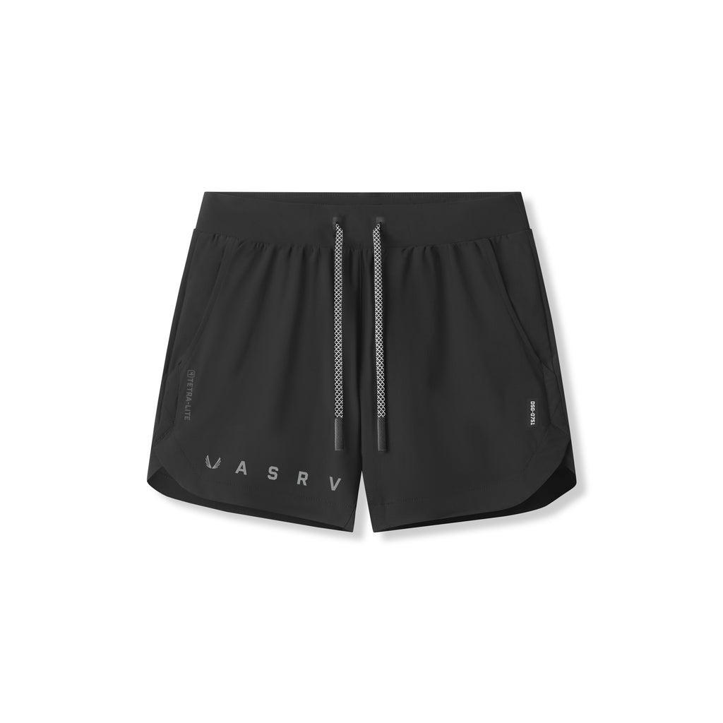0751. Tetra-Lite® 5" Linerless Short - Black "Reflective Classic" Male Product Image