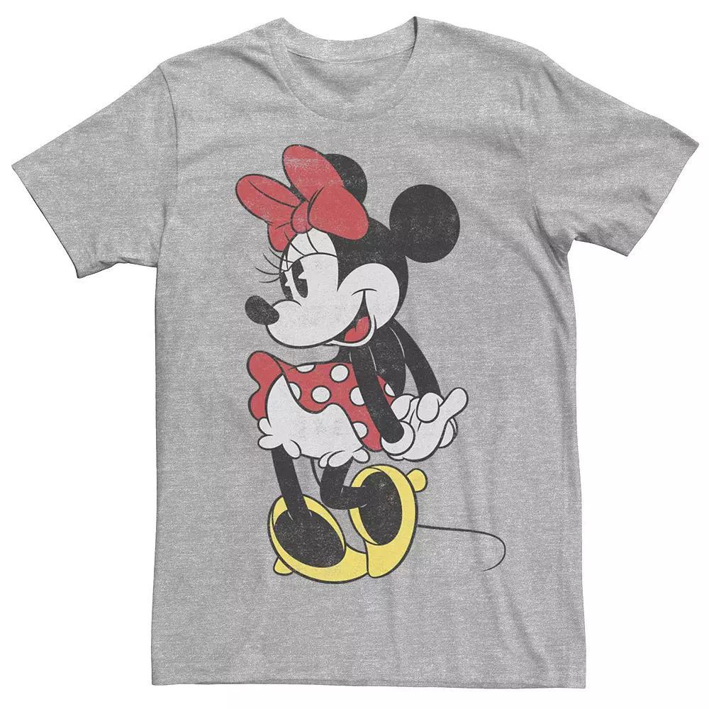 Disney's Mickey & Friends Minnie Mouse Men's Sweet Portrait Tee, Size: Large, Athletic Grey Product Image