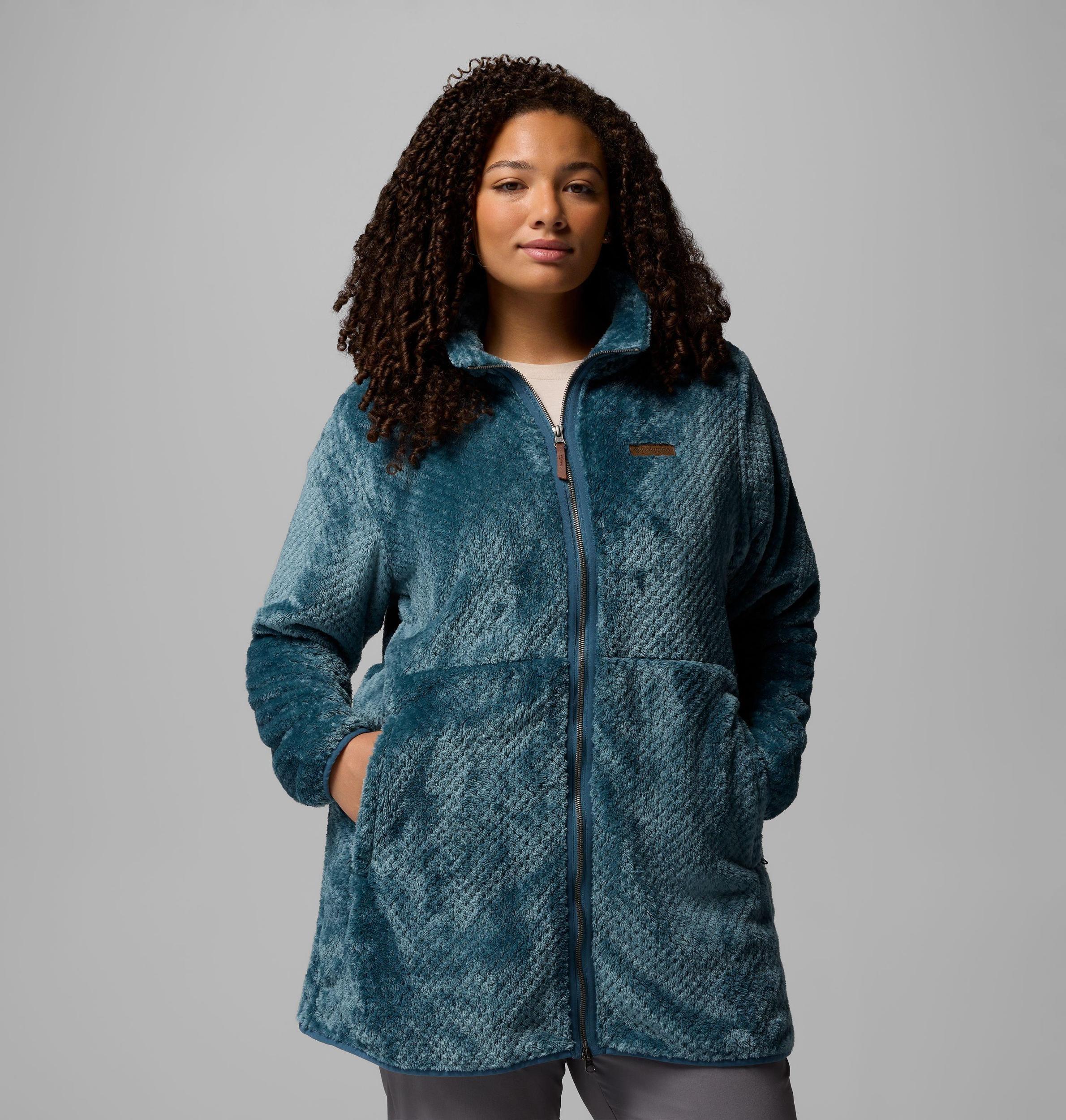 Columbia Womens Fire Side Long Full Zip Fleece Jacket - Plus Size- Product Image