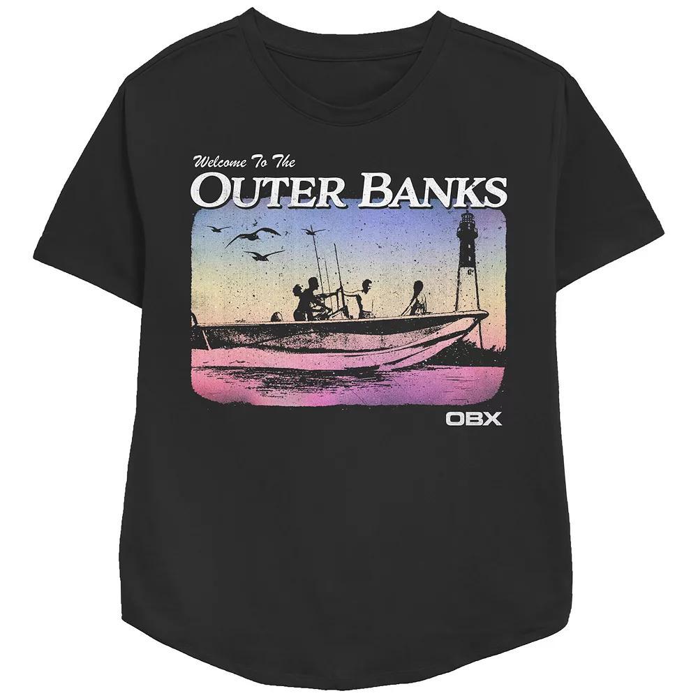 Women's Welcome To The Outer Banks Relaxed Fit Graphic Tee, Girl's,  Product Image