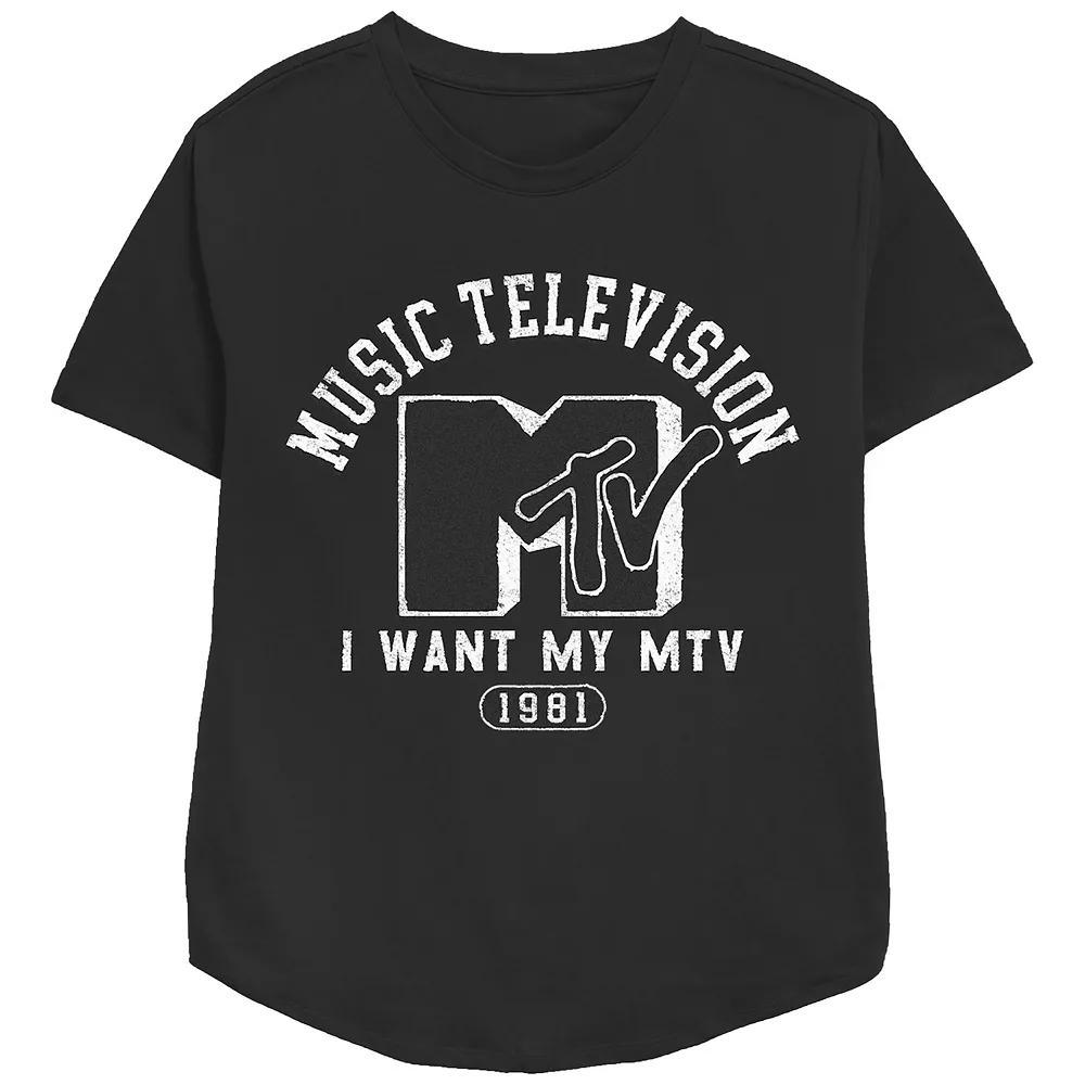 Women's MTV Music College Redux Relaxed Fit Graphic Tee, Girl's,  Product Image