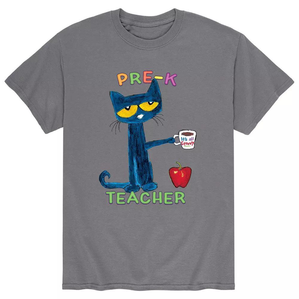 Men's Pete The Cat Pre K Teacher Tee,  Product Image