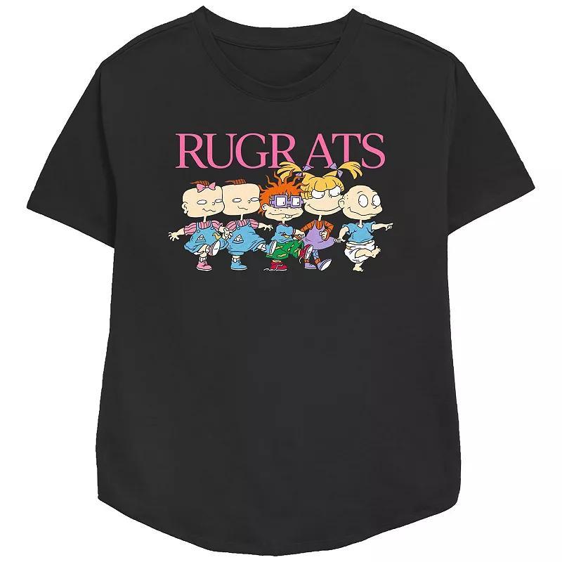 Women's Nickelodeon Rugrats Kids March Graphic Tee, Size: Medium, Black Product Image