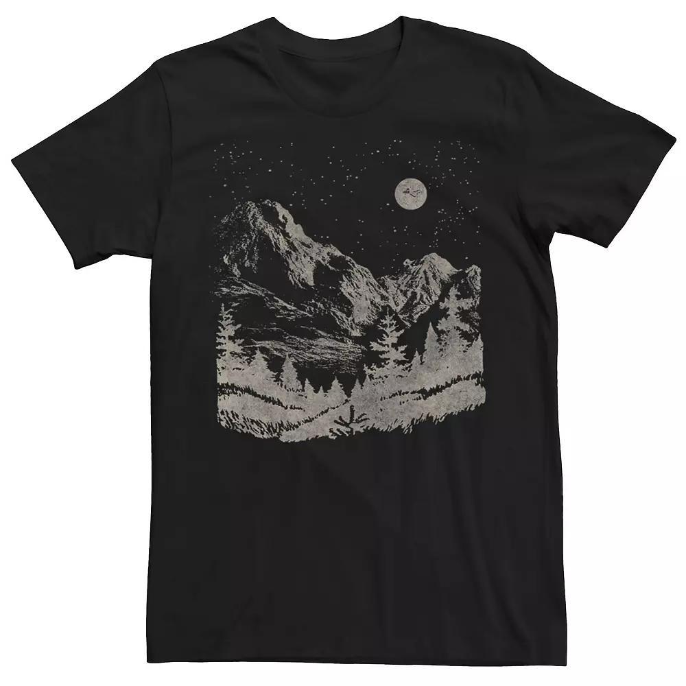 Men's Nighttime Mountain Forest Tee,  Product Image