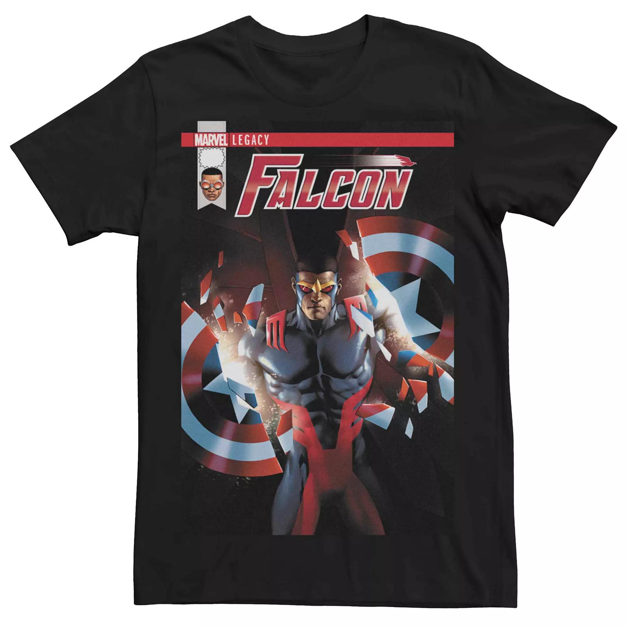 Men's Marvel Falcon Comic Cover Graphic Tee, Size: XL, Black Product Image