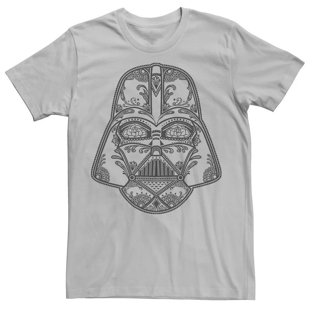 Men's Star Wars Darth Vader Sugar Skull Helmet Tee,  Product Image