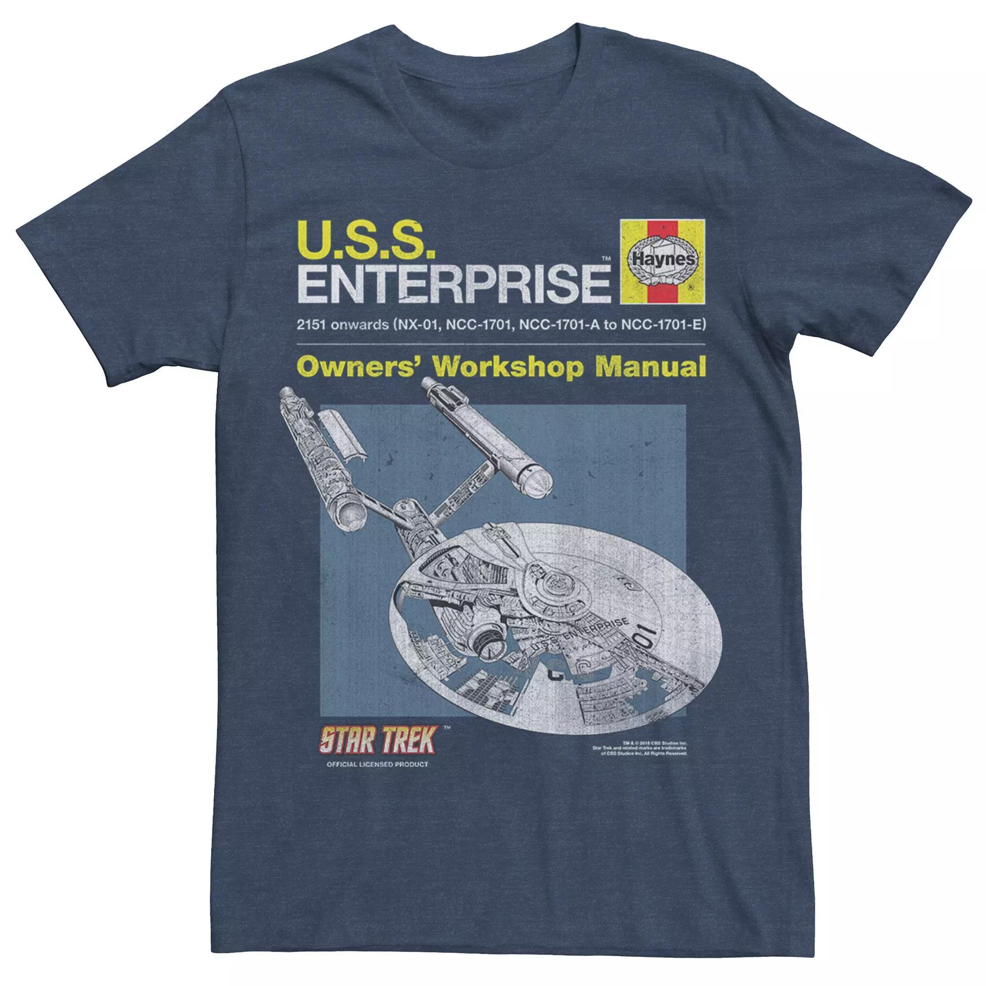 Men's Star Trek: The Original Series USS Enterprise Manual Tee,  Product Image