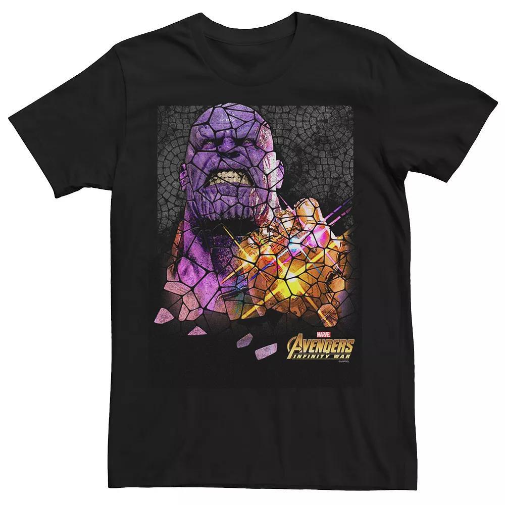 Men's Marvel Infinity War Thanos Stained Glass Graphic Tee, Size: XL, Black Product Image