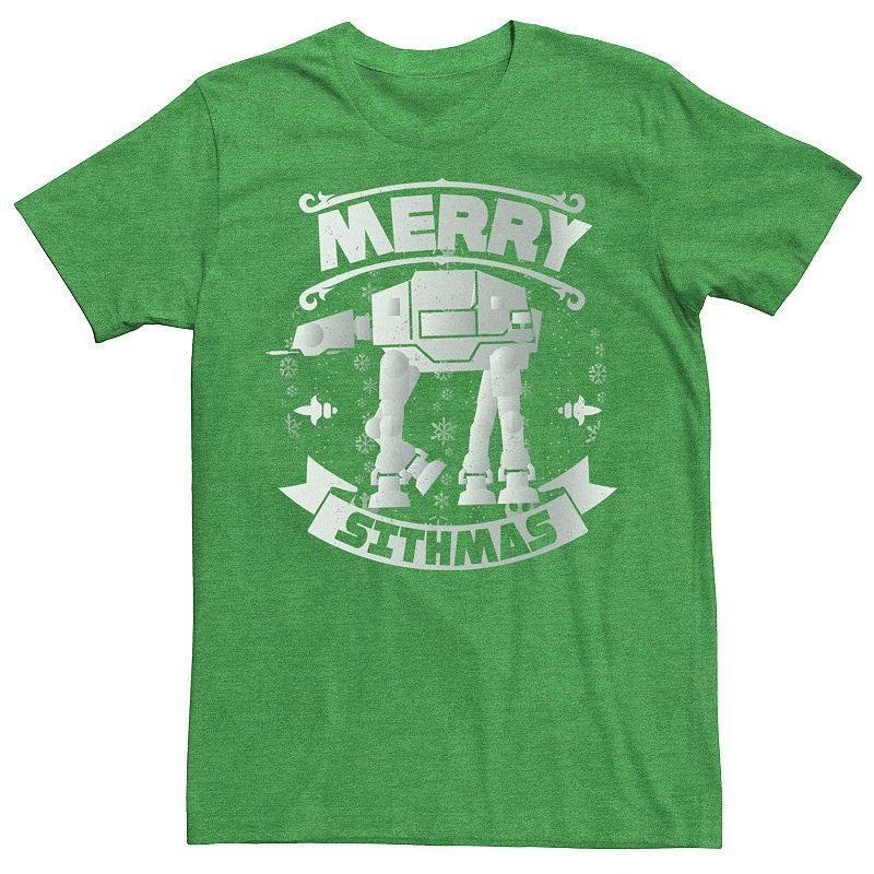 Men's Star Wars AT-AT Christmas Merry Sithmas Holiday Graphic Tee, Size: Small, Kelly Product Image