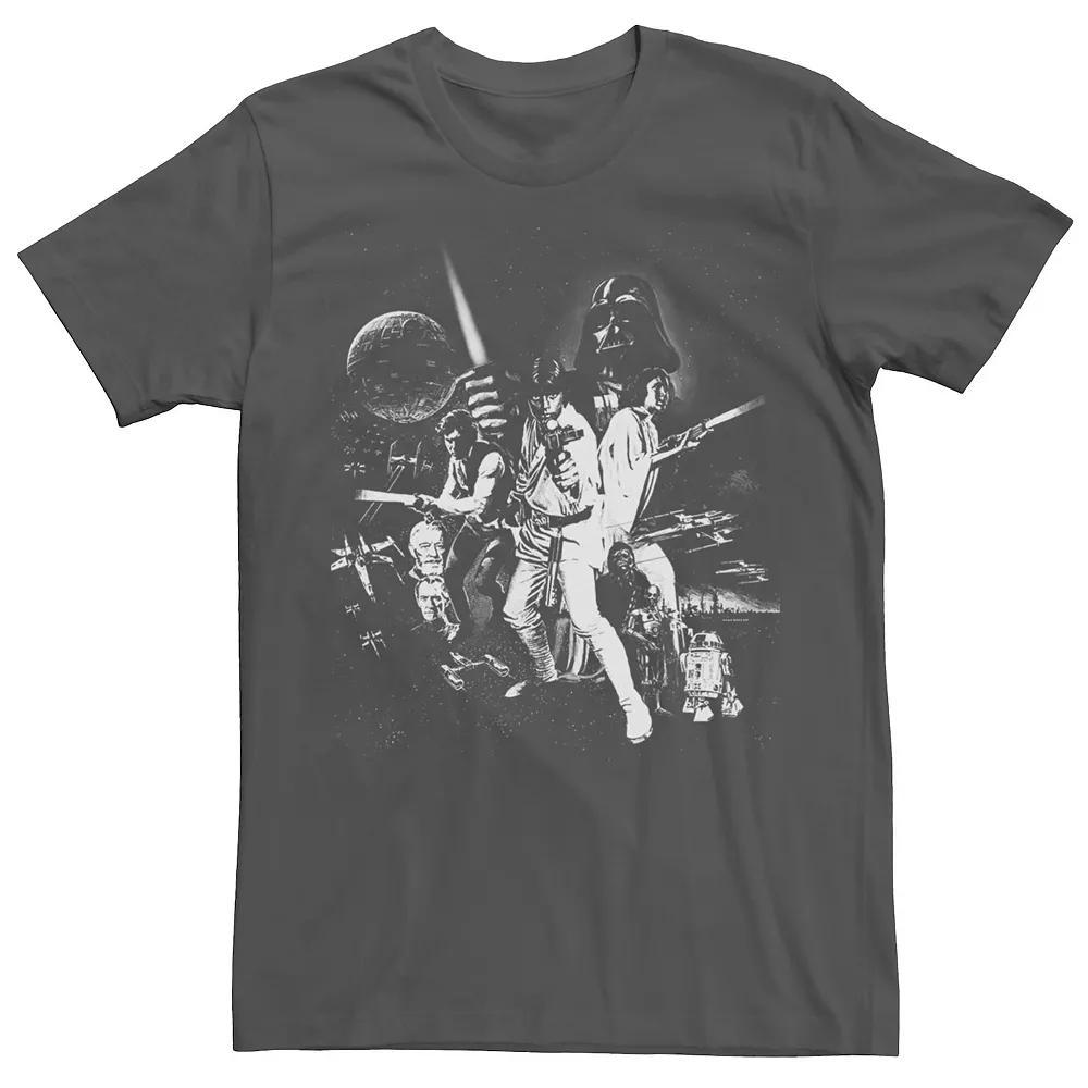 Men's Star Wars A New Hope Faded Group Shot Tee,  Product Image