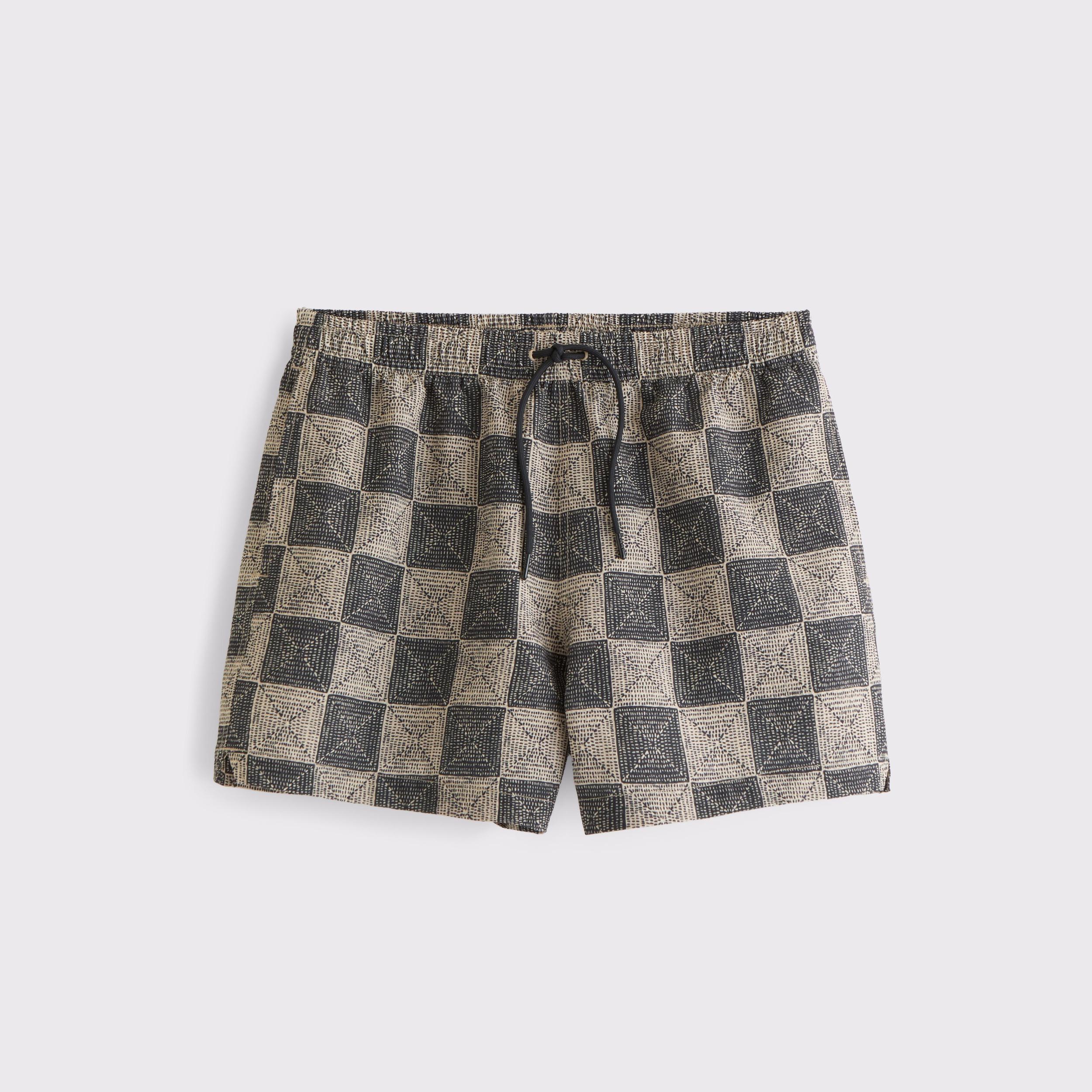 Pull-On Micro-Seersucker Swim Trunk Product Image