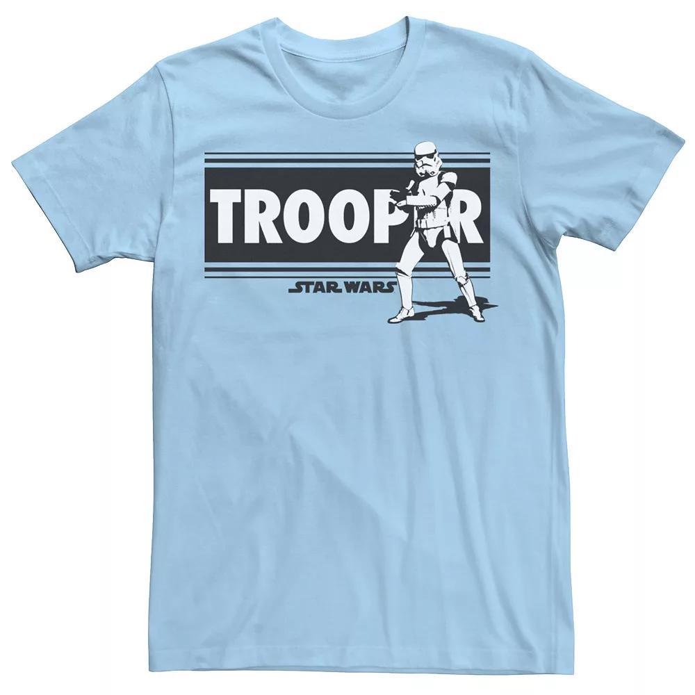 Men's Star Wars Storm Trooper On Guard Tee, Size: 3XL, Light Blue Product Image