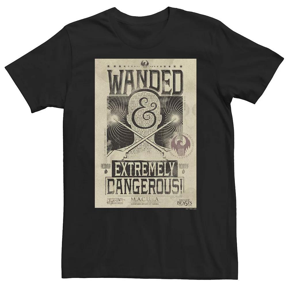 Big & Tall Fantastic Beasts - Grindelwald Wanted Tee, Men's,  Product Image