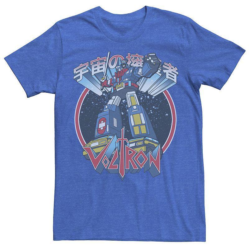 Men's Voltron Retro Defender Kanji Space Tee, Size: XXL, Royal Grey Product Image