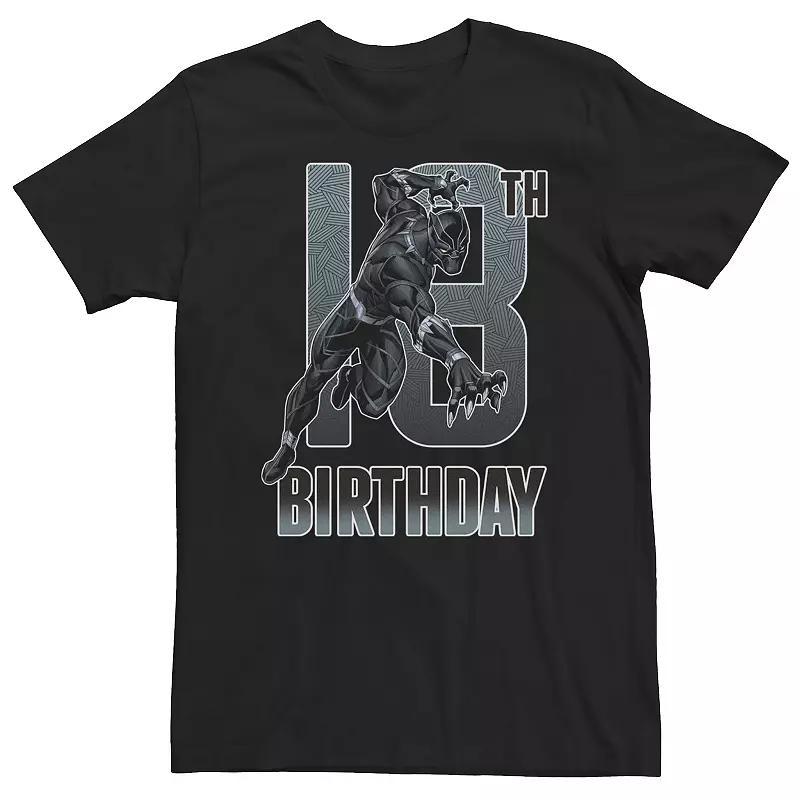 Big & Tall Marvel Black Panther 18th Birthday Action Pose Tee, Men's, Size: XXL Tall Product Image