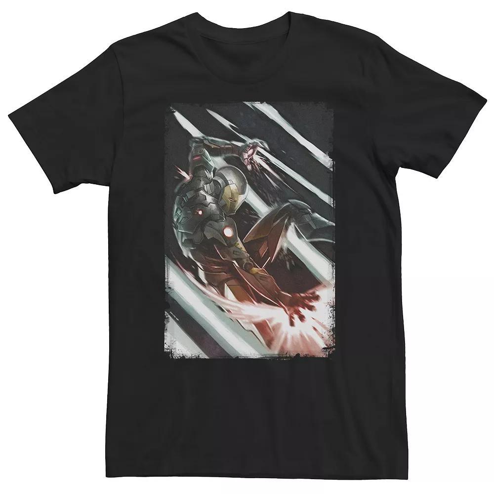 Big & Tall Marvel Iron Man Leap of Faith Power Blast Tee, Men's,  Product Image