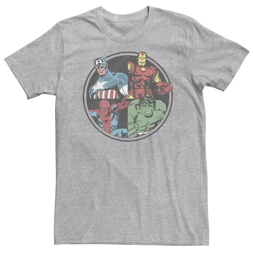 Big & Tall Marvel Avengers Classic Circle Group Shot Poster Tee, Men's,  Product Image