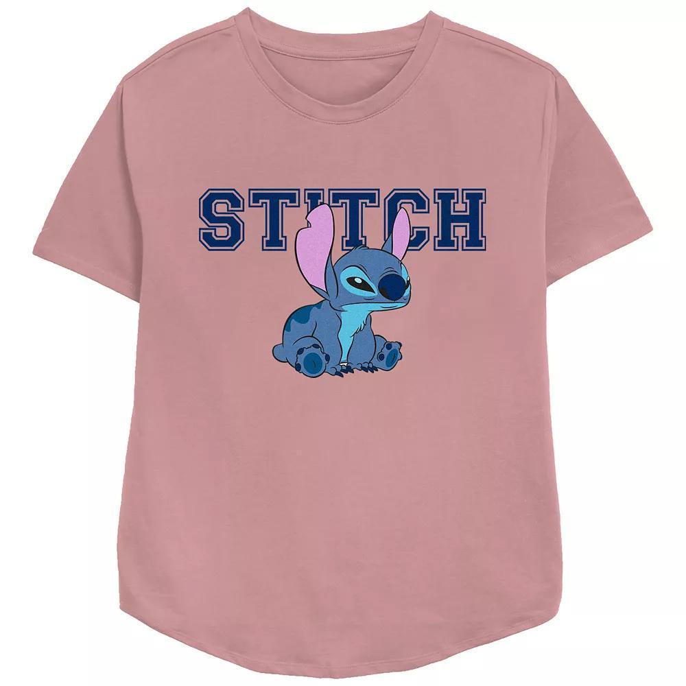 Disney's Lilo & Stitch Angry Sitting Stitch Relaxed Fit Women's Graphic Tee, Girl's,  Product Image