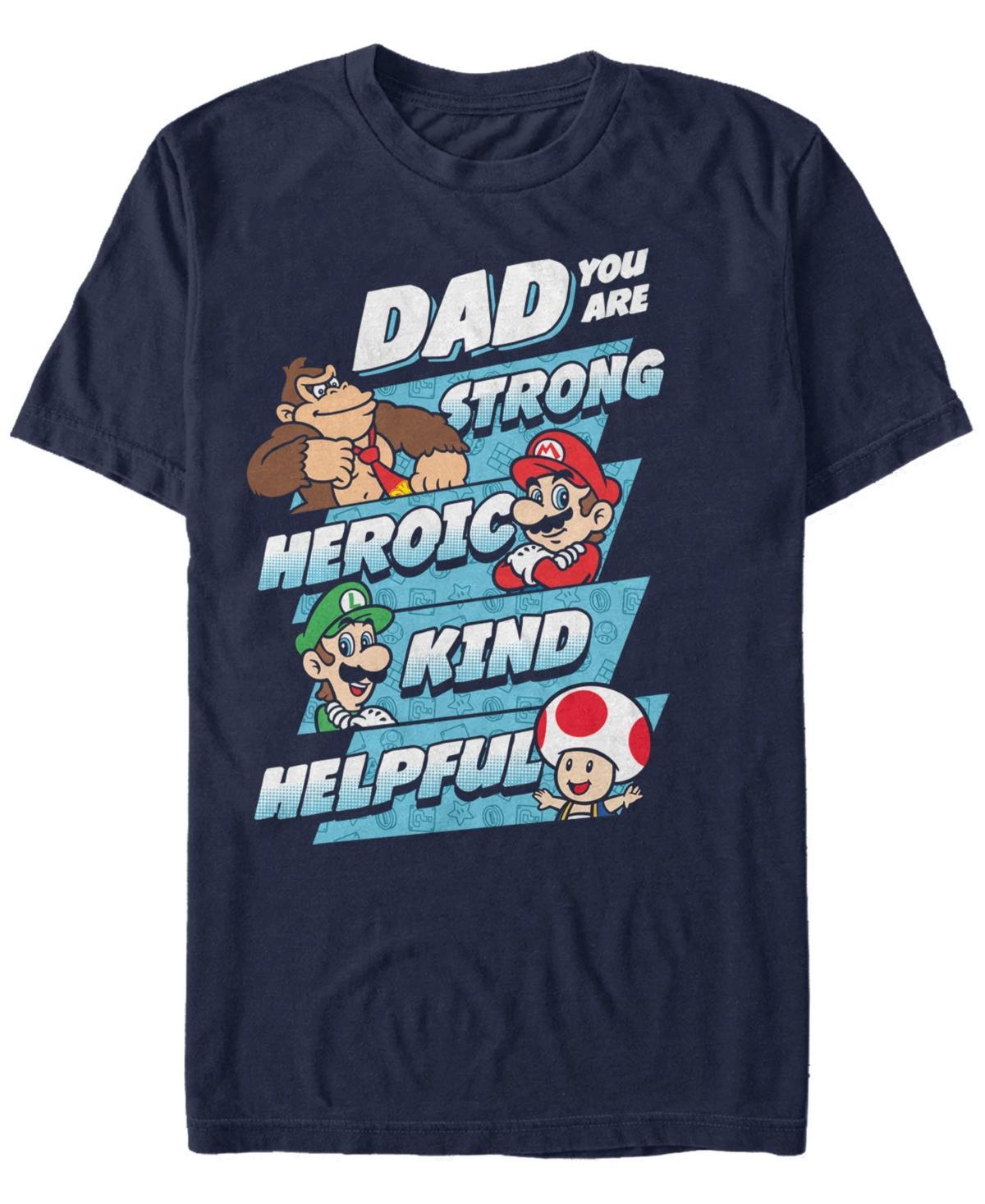 Men's Nintendo Character's Dad Tee, Size: XL, Blue Product Image