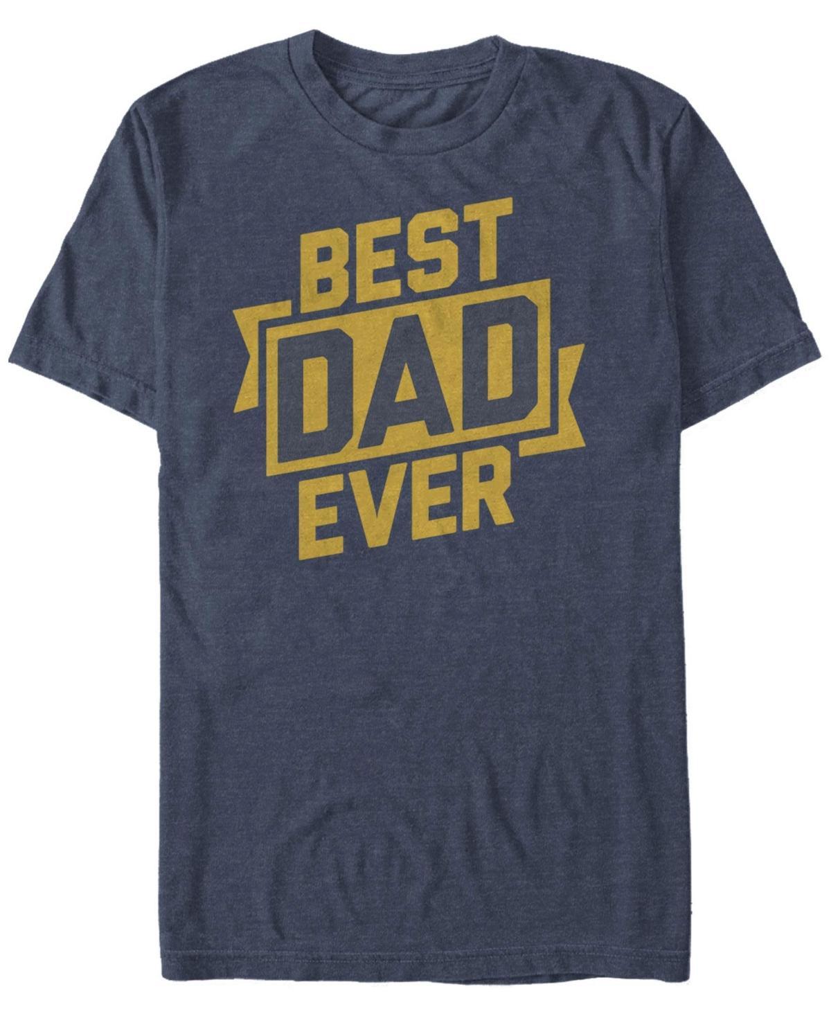 Mens Best Dad Ever Tee Royal Grey Product Image