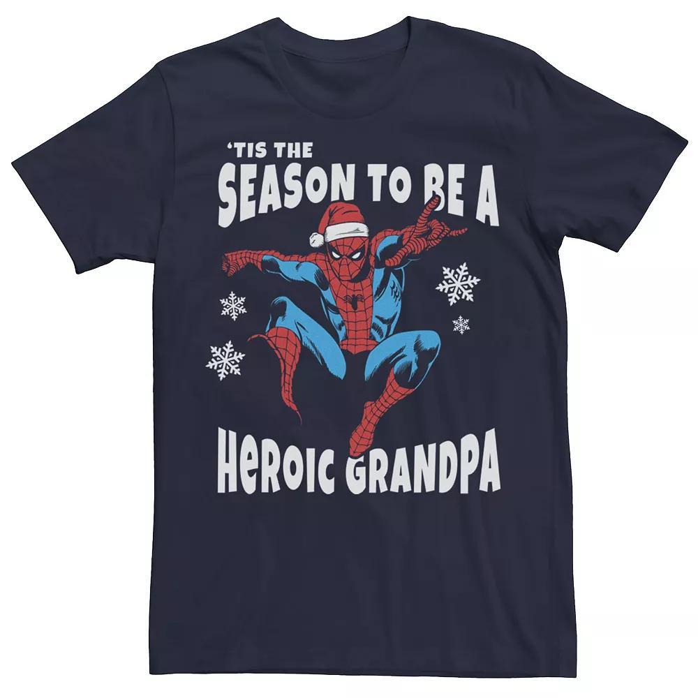 Men's Marvel Spider-Man Season To Be A Heroic Grandpa Tee,  Product Image