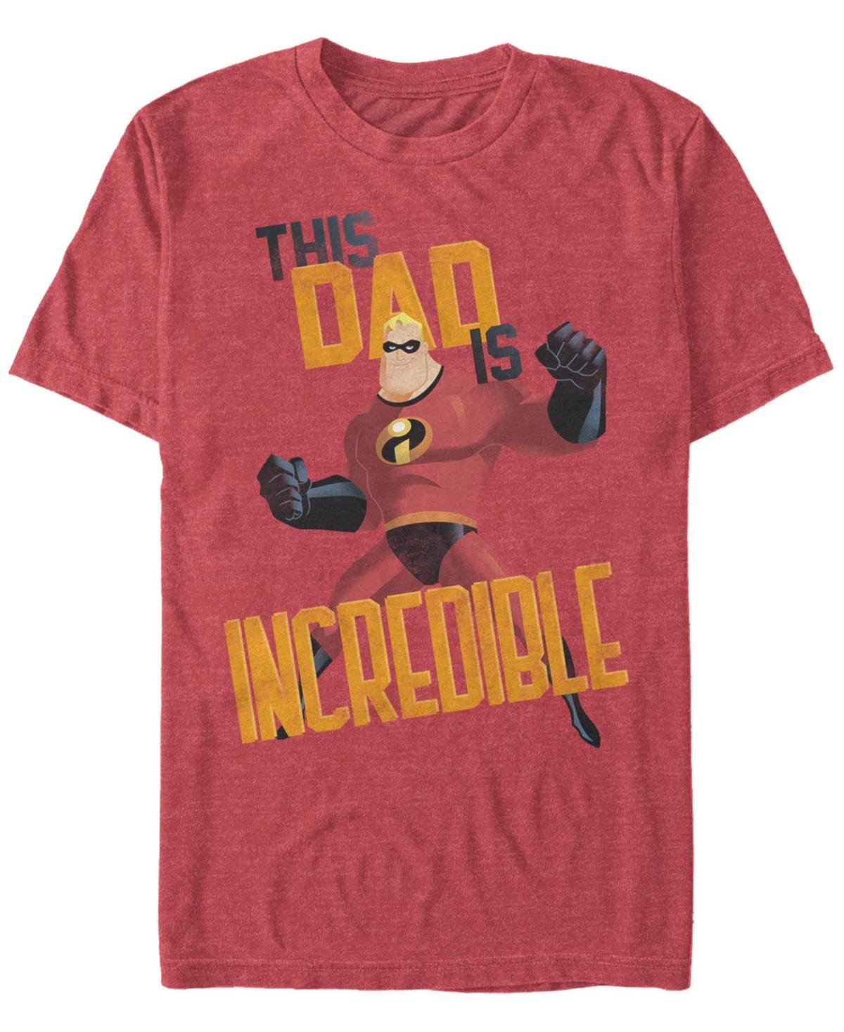 Disney / Pixar's The Incredibles Men's This Dad Tee, Size: Large, Athletic Grey Product Image