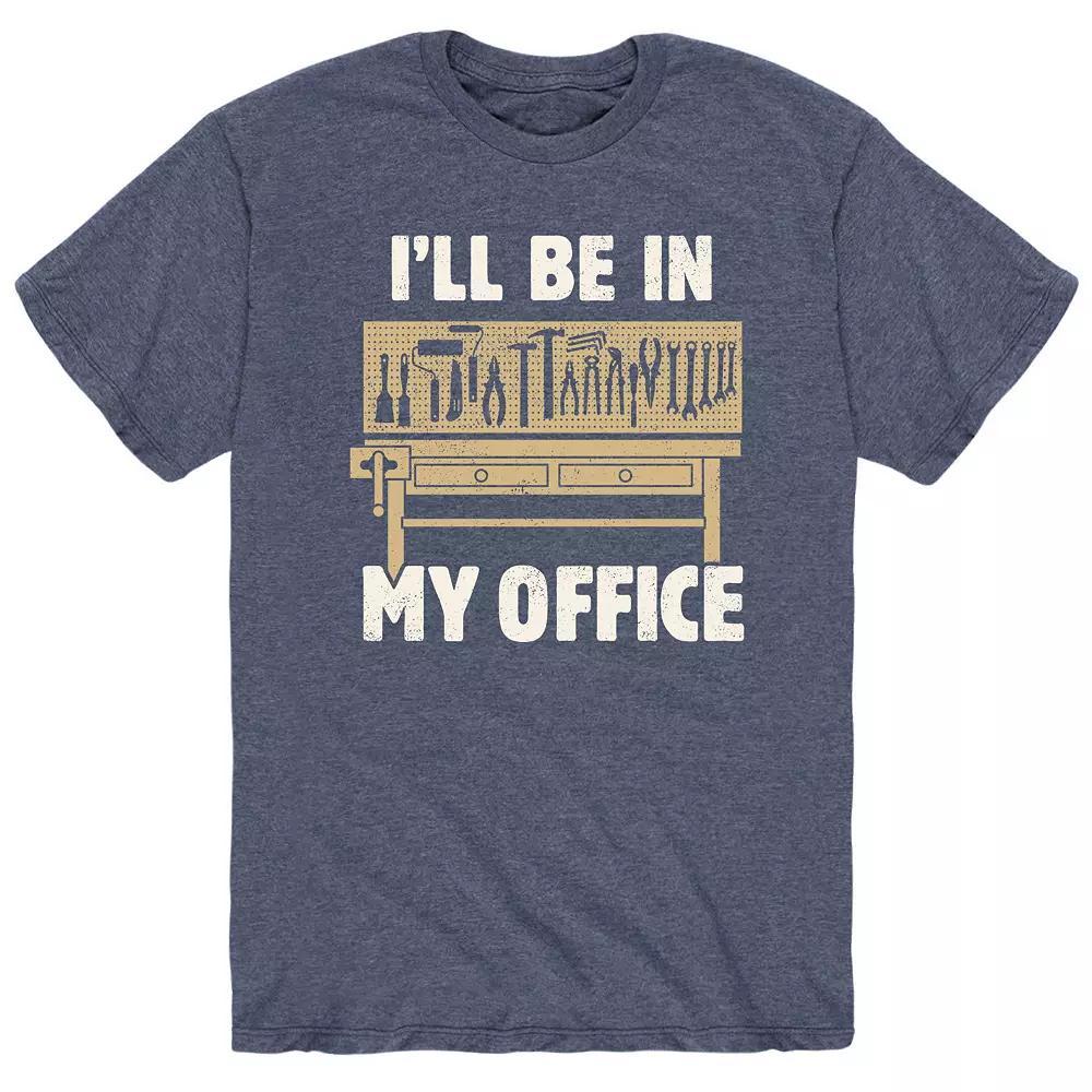 Men's I'll Be In My Office Tee, Size: Medium, Blue Product Image