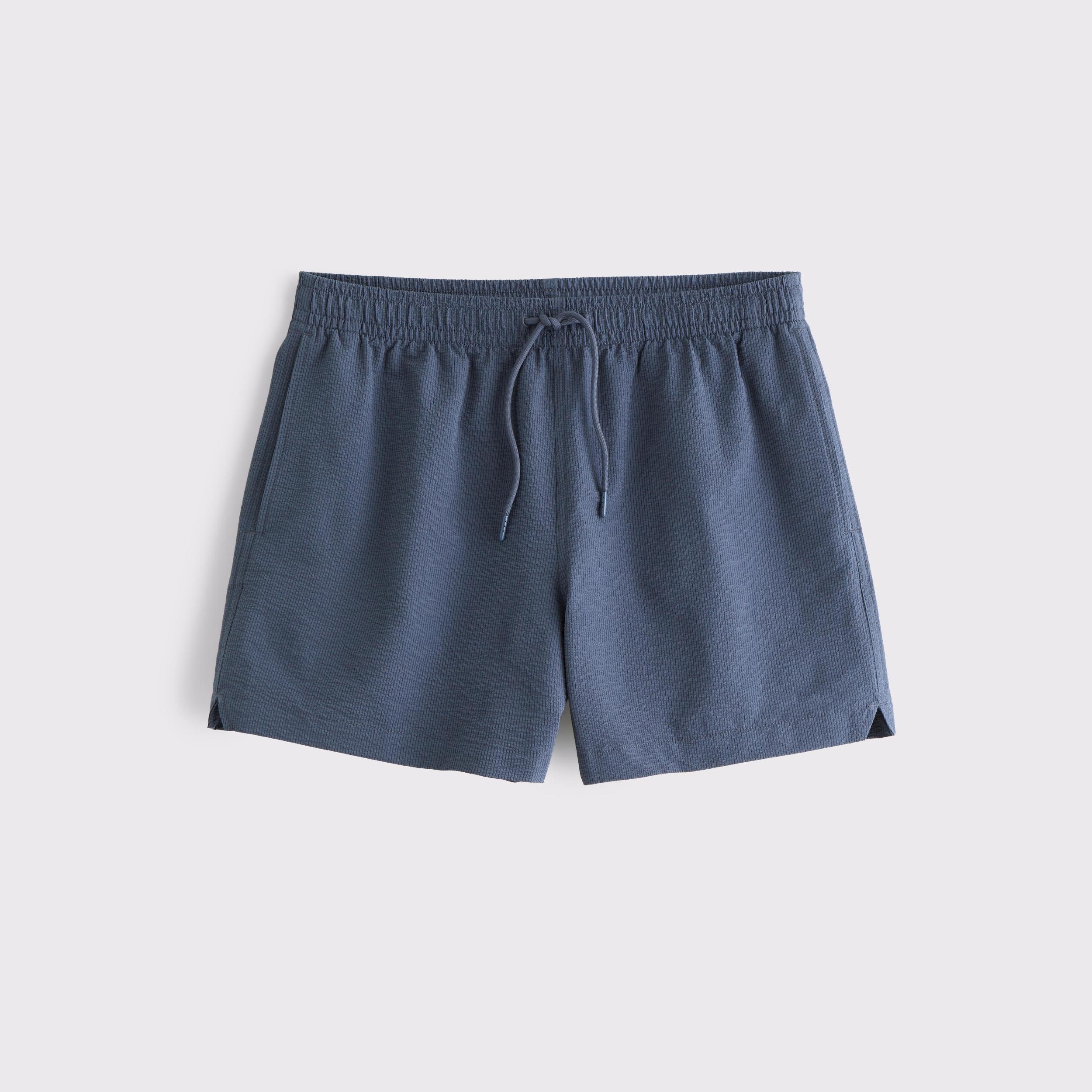 Pull-On Micro-Seersucker Swim Trunk Product Image