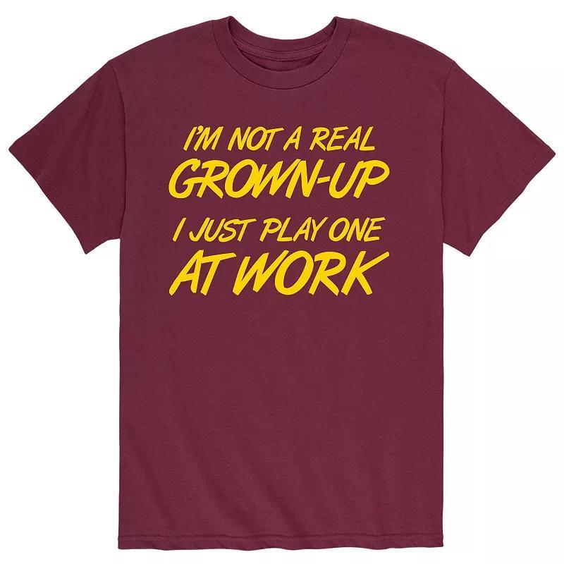 Men's I'm Not A Real Grown Up Tee,  Product Image