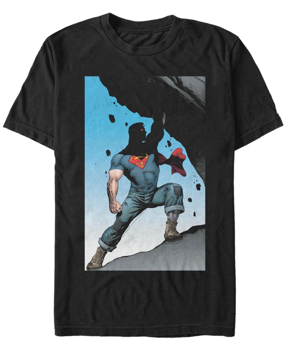 Men's DC Comics Superman Power Lift Comic Poster Graphic Tee, Size: Large, Black Product Image