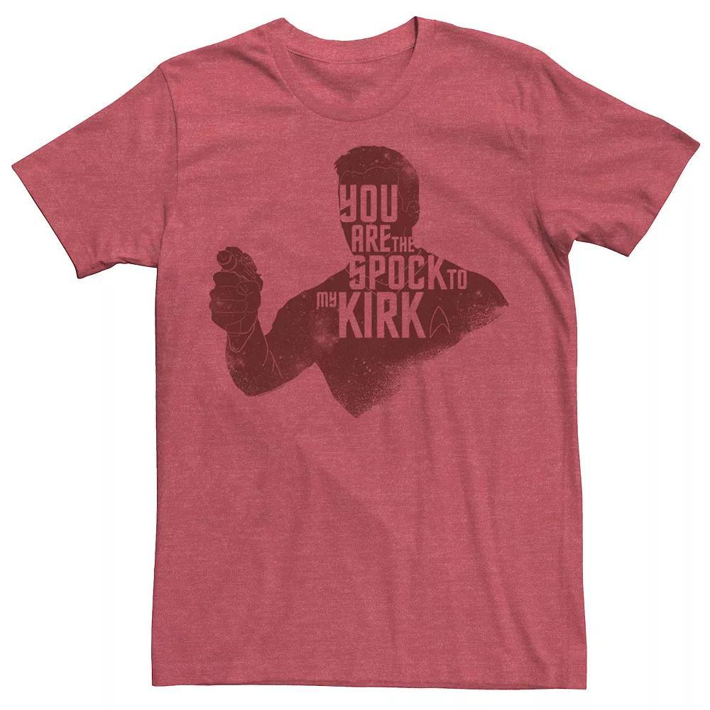 Men's Star Trek Spock To My Kirk Valentine's Day Tee, Size: Medium, Red Grey Product Image