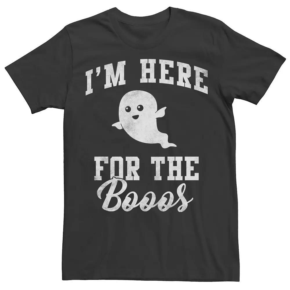 Men's Halloween Here For The Booos Ghost Tee,  Product Image