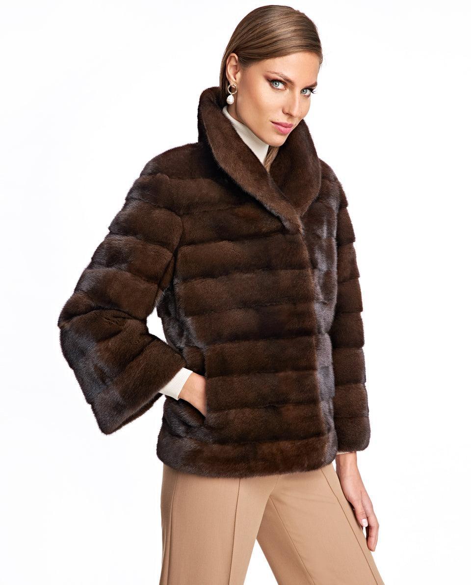 Horizontal Mink Jacket Product Image