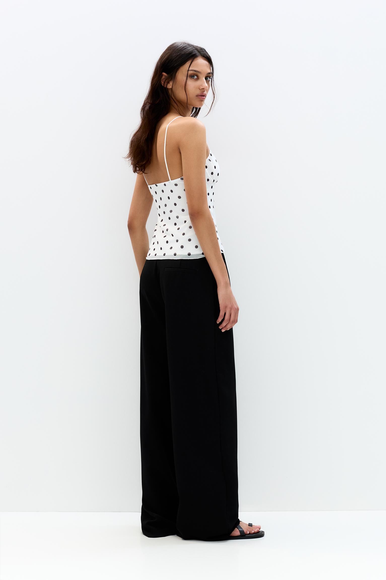 Strappy polka dot top Product Image