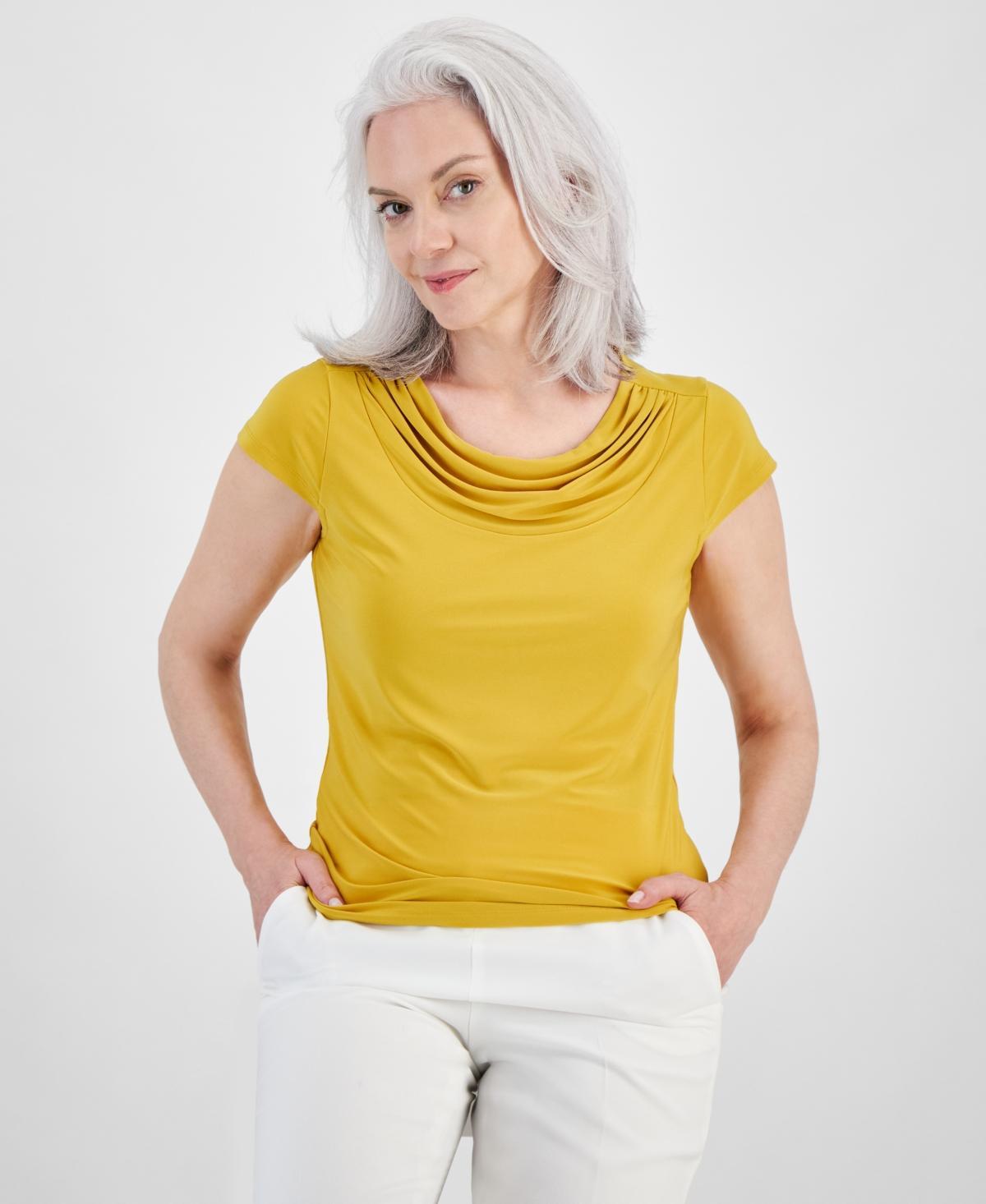 Kasper Petite Cowl-Neck Top Product Image