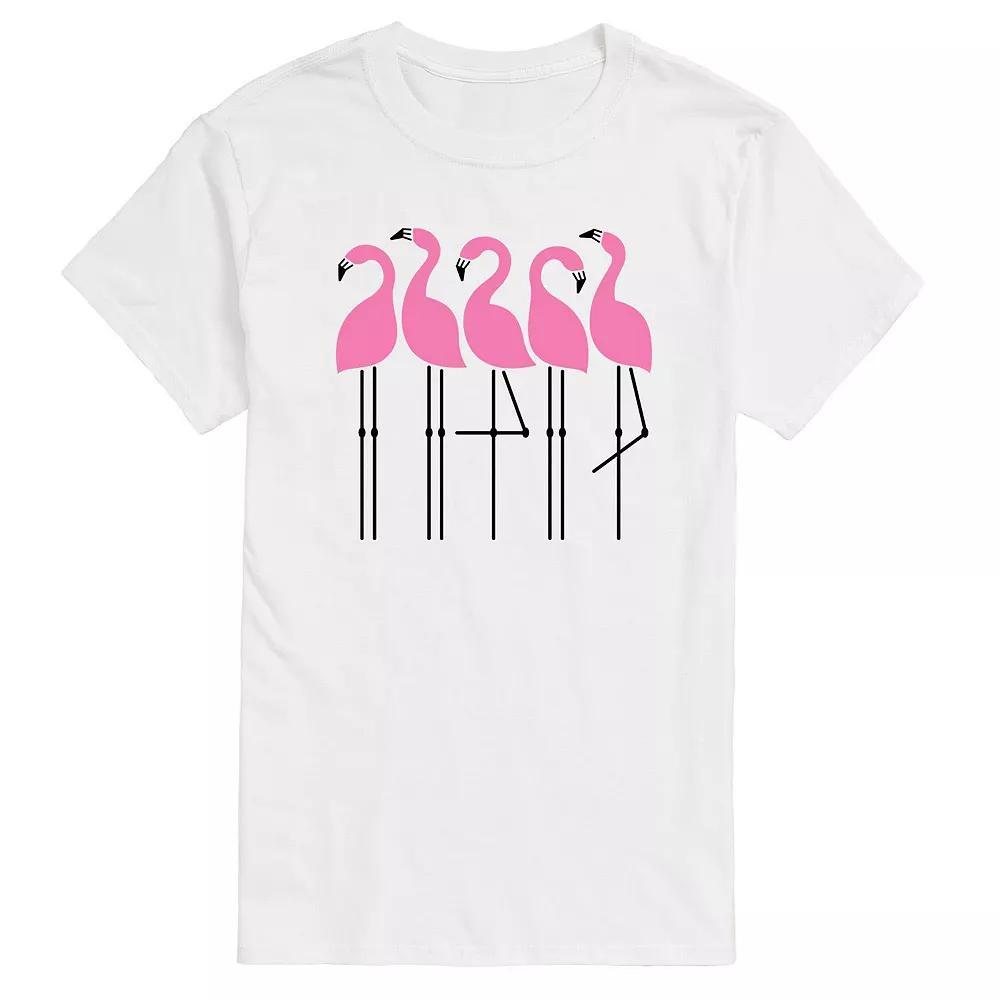 Big & Tall Flamingos Tee, Men's,  Product Image