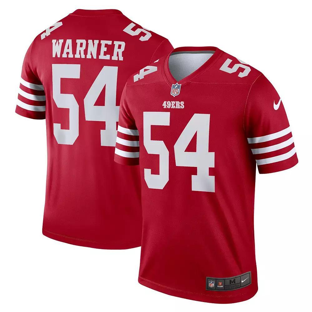 Men's Nike Fred Warner Scarlet San Francisco 49ers Team Legend Player Performance Top,  Product Image