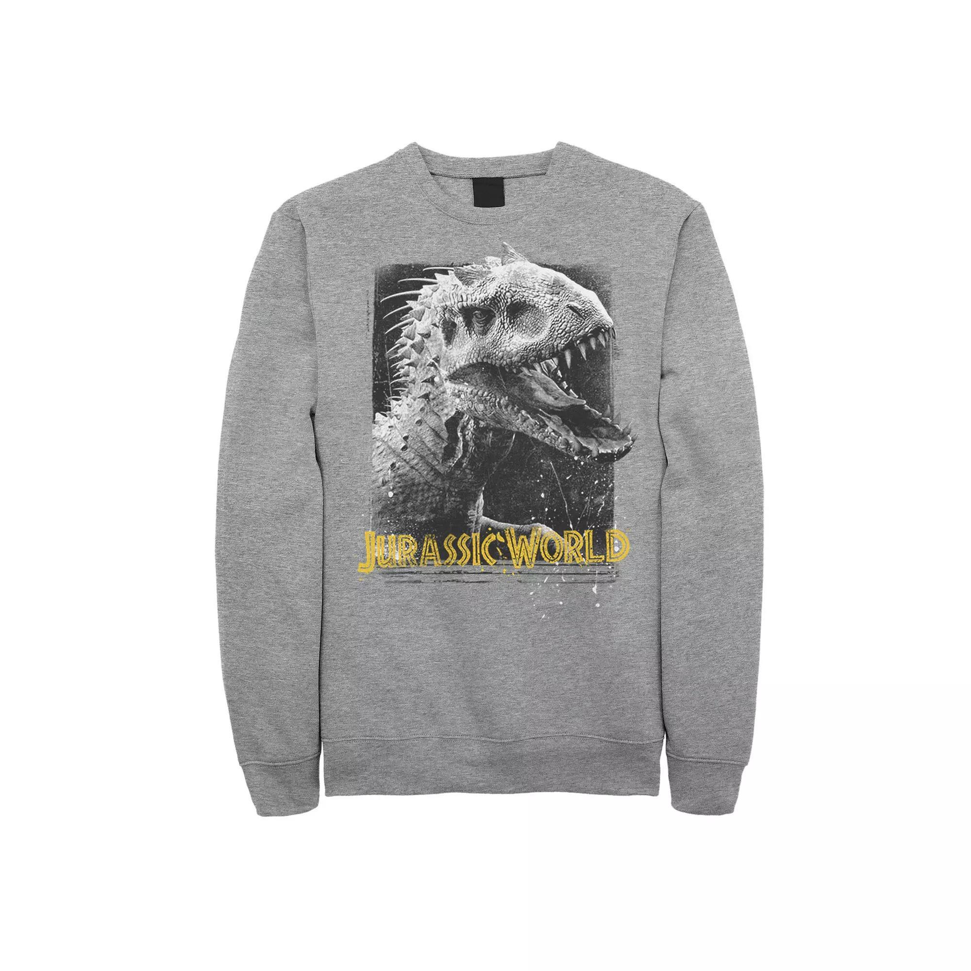 Men's Jurassic World Indominus Rex Profile View Fleece Graphic Pullover,  Product Image