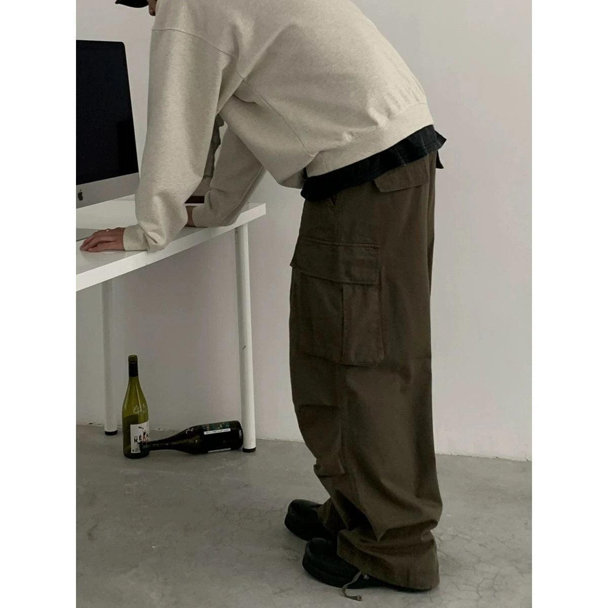 RT No. 18748 WORKWEAR PARACHUTE STRAIGHT PANTS Product Image