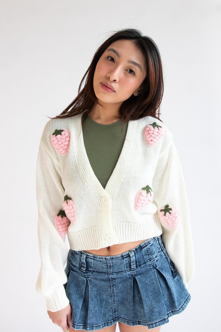 The Strawberry Patch Cardigan Product Image