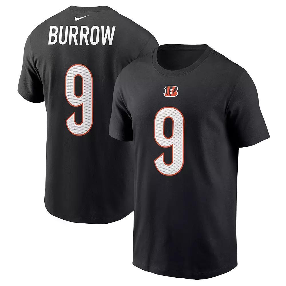 Men's Nike Joe Burrow Black Cincinnati Bengals Player Name & Number T-Shirt,  Product Image