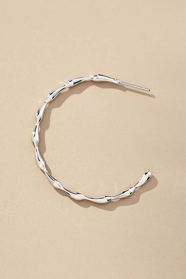 Mini Bean Infinity Hoop Earrings Product Image