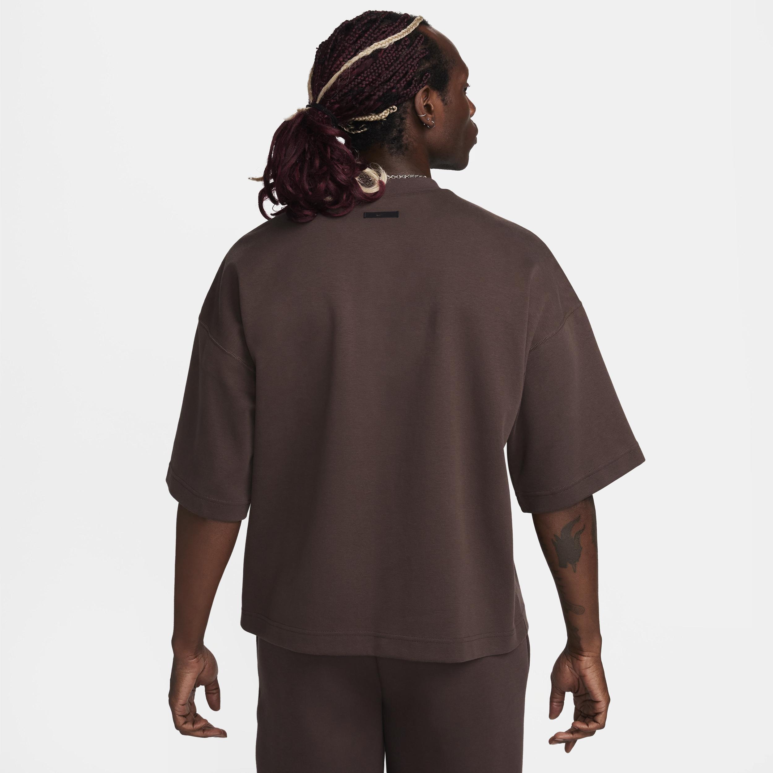 Men's Nike Sportswear Tech Fleece Reimagined Oversized Short-Sleeve Sweatshirt Product Image