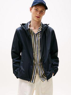 Water-Repellent Hooded Windbreaker Product Image