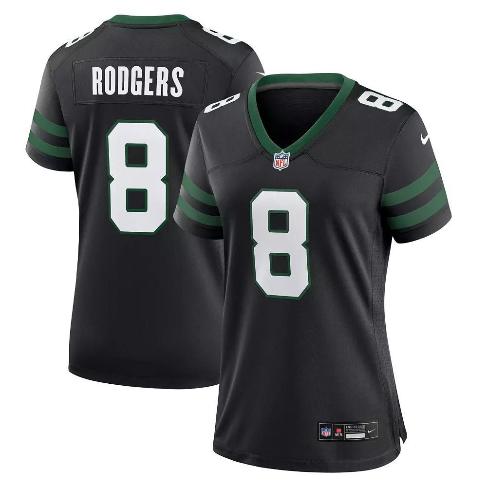 Women's Nike Aaron Rodgers Legacy Black New York Jets Alternate Game Jersey, Size: XL Product Image