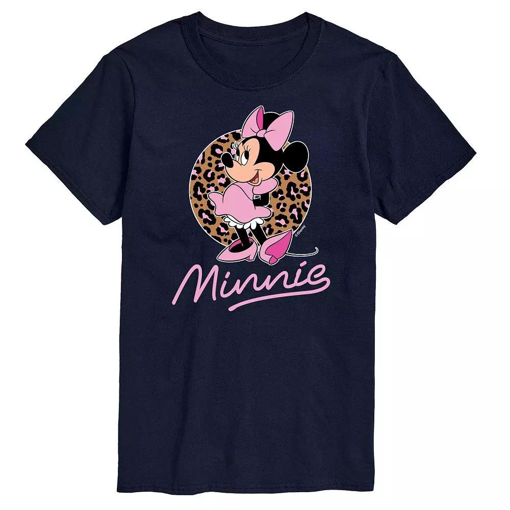 Disney's Minnie Mouse Big & Tall Leopard Graphic Tee, Men's,  Product Image