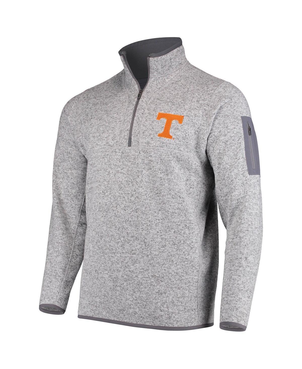 Antigua Mens Gray Tennessee Volunteers Fortune Half-Zip Sweatshirt Product Image