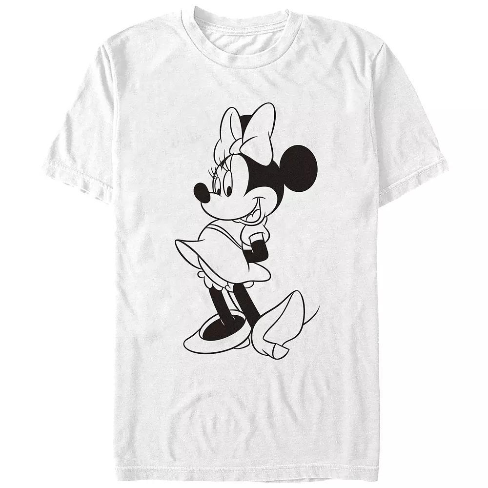 Disney's Minnie Mouse Black And White Juniors' Graphic Tee, Women's, Size: Medium Product Image