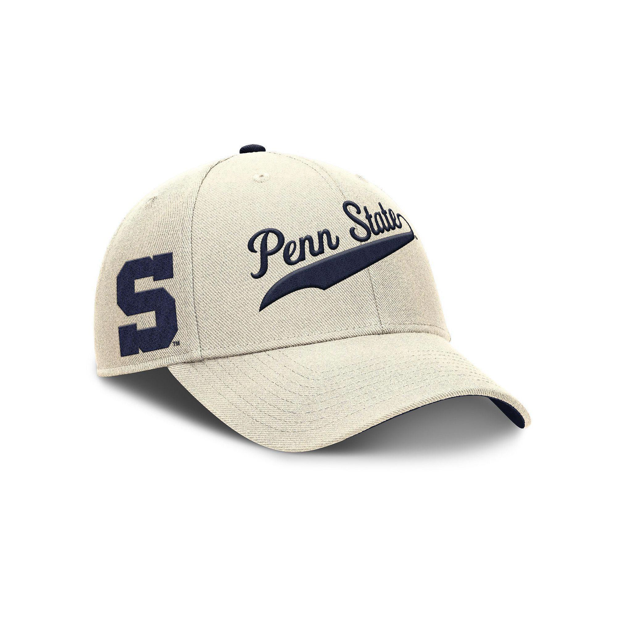 Men's Nike Natural Penn State Nittany Lions Primetime Rise Adjustable Hat, Beige Product Image