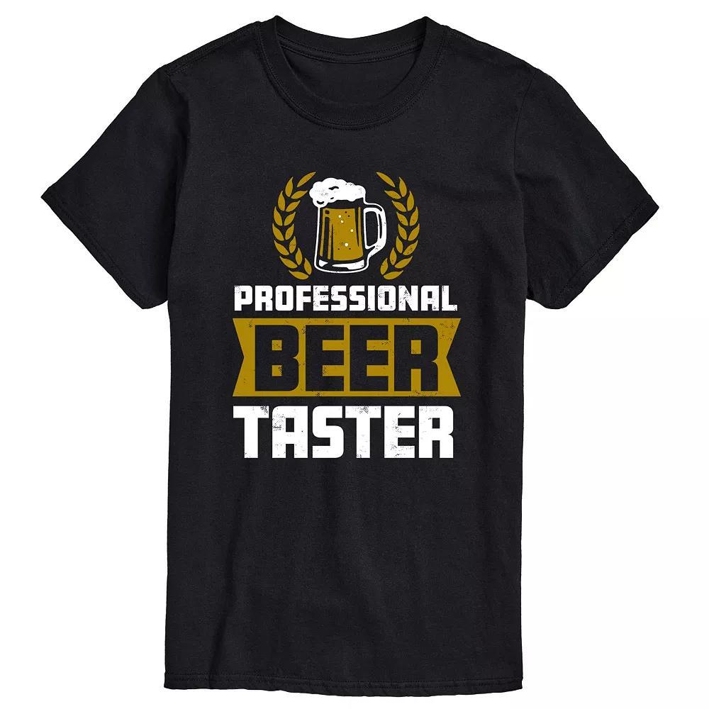 Men's Professional Beer Taster Tee, Size: XXL, Black Product Image